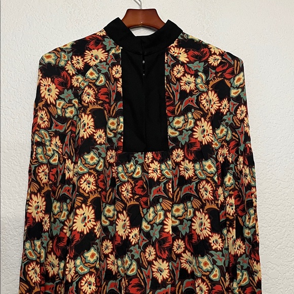 Anna Sui Floral Larkspur Fields Dress - Picture 5 of 15